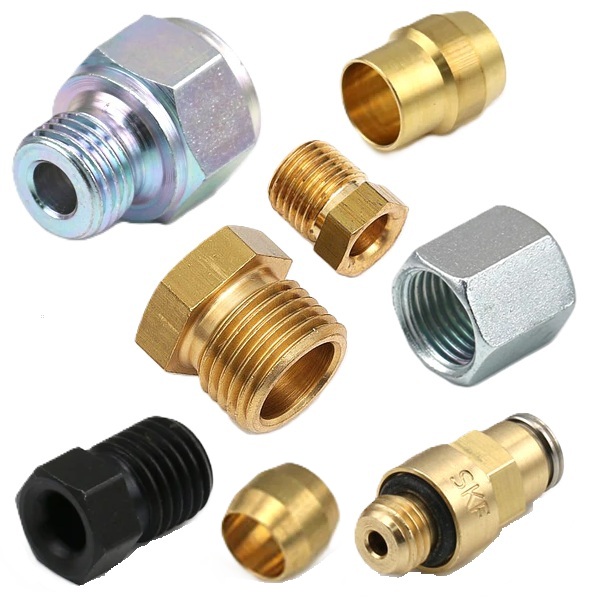 Assorted industrial lubrication fittings and connectors